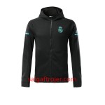 Real Madrid Trainingsjacke Hoodie 2017-18 Sort